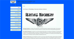 Desktop Screenshot of heritagemachinery.com